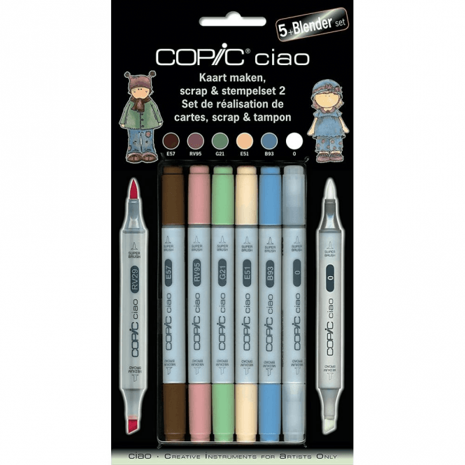 Copic Ciao 5 + 1 Scrap & Stamping Set 2